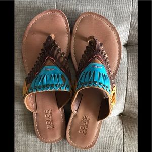 Ladies slip on sandals